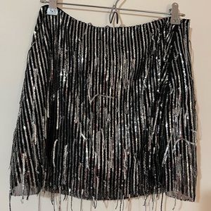 Zara sequin mini skirt